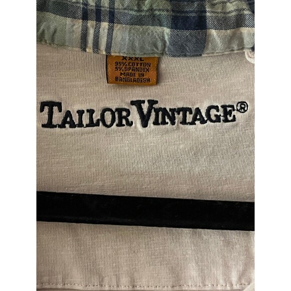 Tailor Vintage Polo Shirt Men's 3XL Pink Short Sleeve Spread Collar Embroidered - Picture 2 of 5